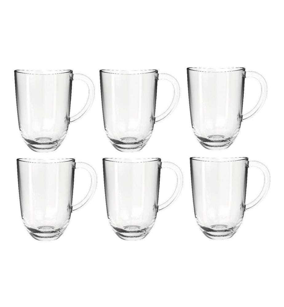 LEONARDO - Tasse à latte macchiato Napoli 380 ml, 6 Pièce/s, Transparent