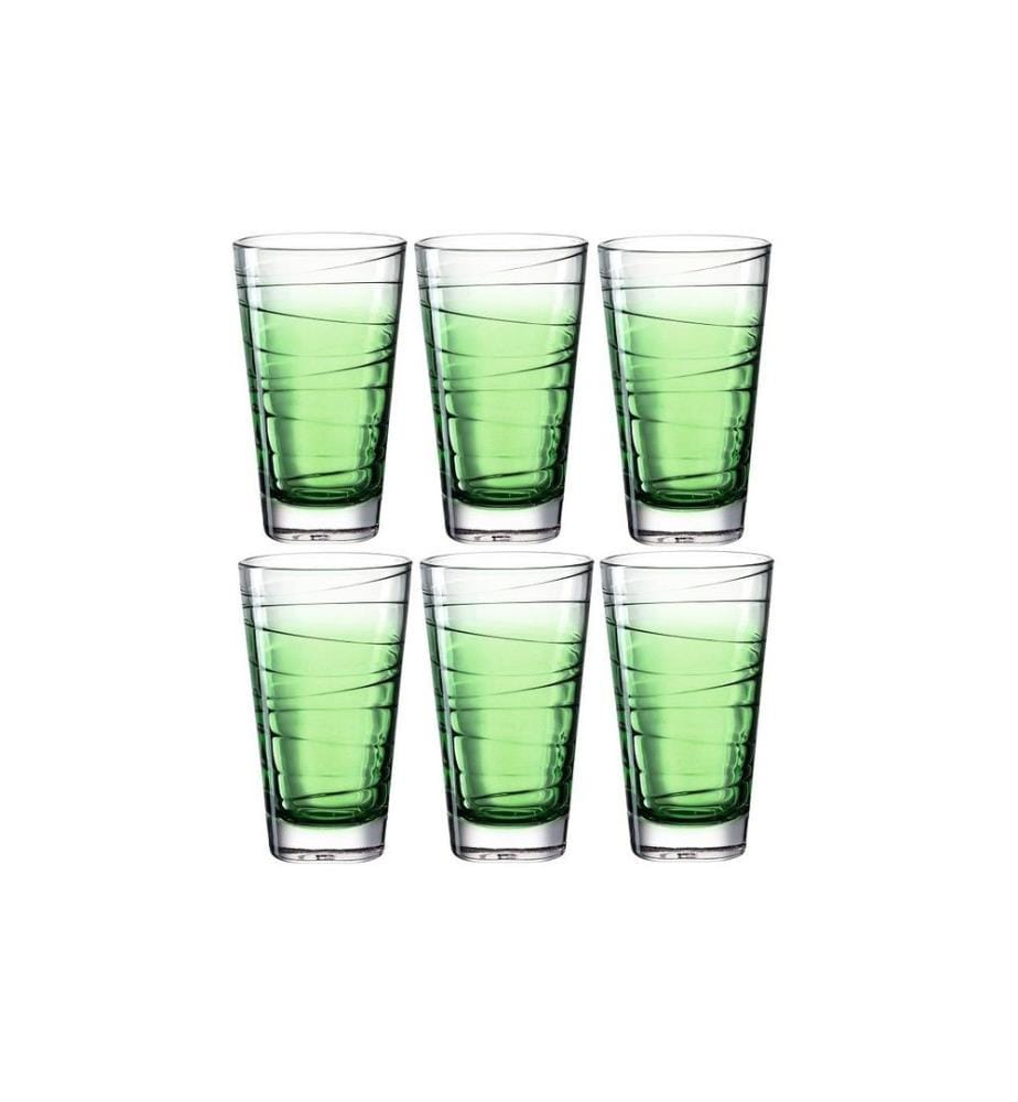 LEONARDO - Verre Vario Struttura 280 ml, 6 Pièce/s, Vert