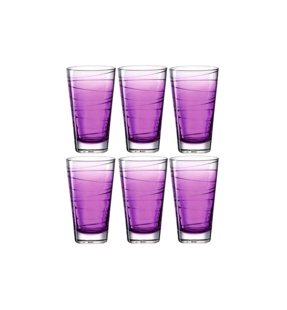 LEONARDO - Verre Vario Struttura 280 ml, 6 Pièce/s, Violet
