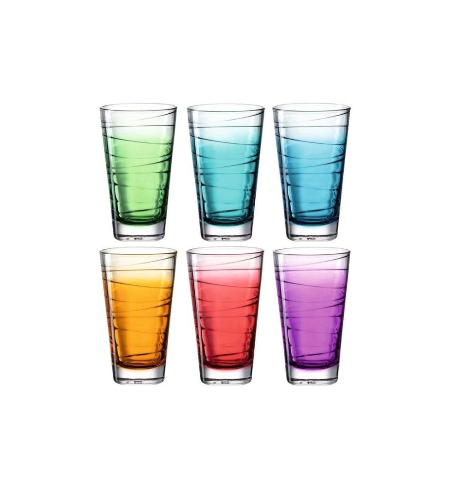 LEONARDO - Verre Vario Struttura 280 ml, 6 Pièce/s, Multicolore