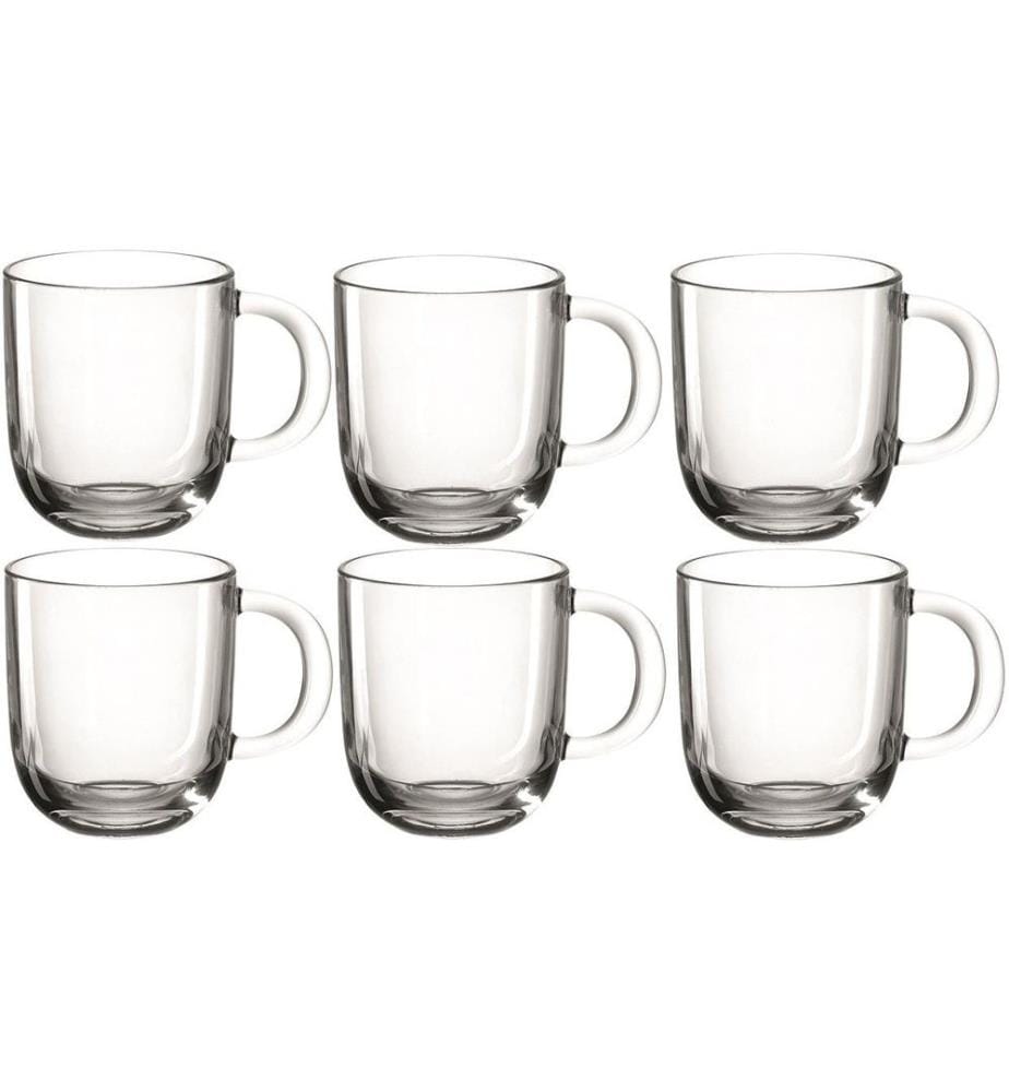 LEONARDO - Tasse à thé Modena 400 ml , 6 Pièce/s, Transparent