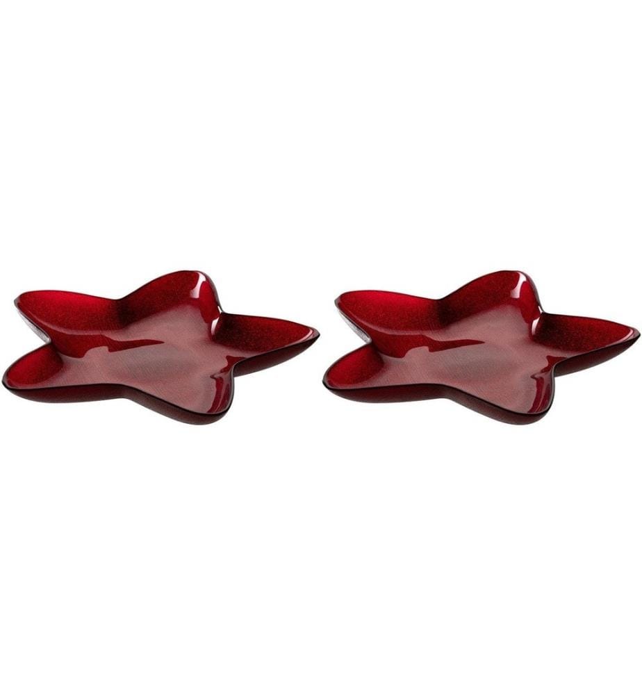 LEONARDO - Coupe Palazzo 29 cm, 2 pièces, rouge