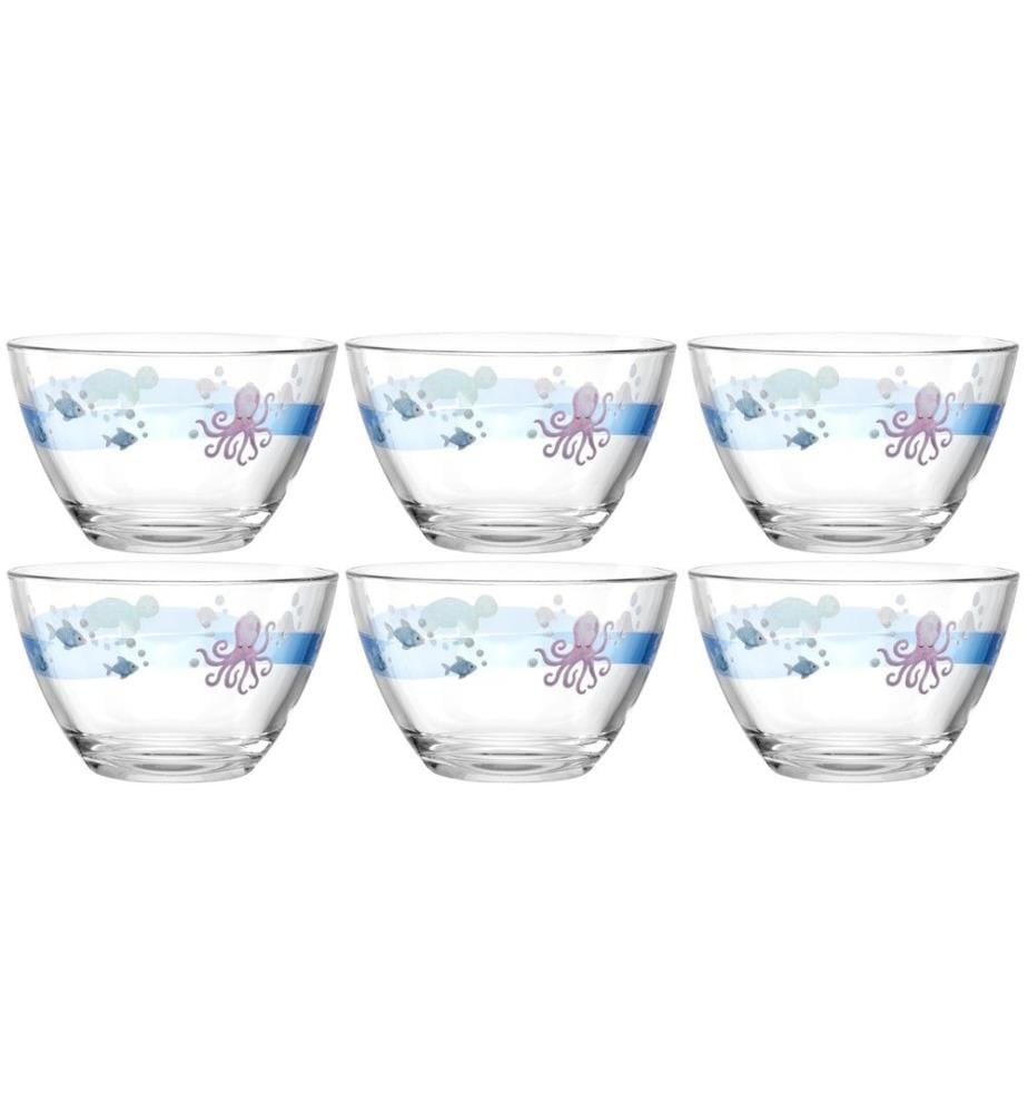LEONARDO - Bol pour enfants Avventura 400 ml, 6 pièces, Mer