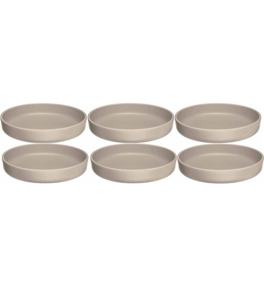 LEONARDO - Assiettes pour le petit-déjeuner et à dessert Roma 6 Pièce/s,Beige