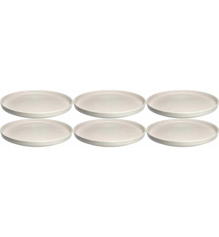 LEONARDO - Assiettes pour le petit-déjeuner et à dessert Roma 6 Pièce/s,Blanc