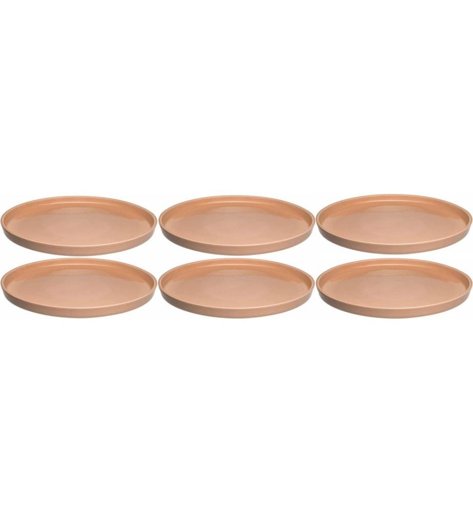 LEONARDO - Assiettes pour le petit-déjeuner et à dessert Roma 6 Pièce/s,Orange