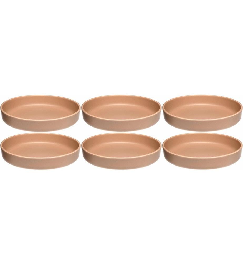 LEONARDO - Assiettes pour le petit-déjeuner et à dessert Roma 6 Pièce/s,Orange