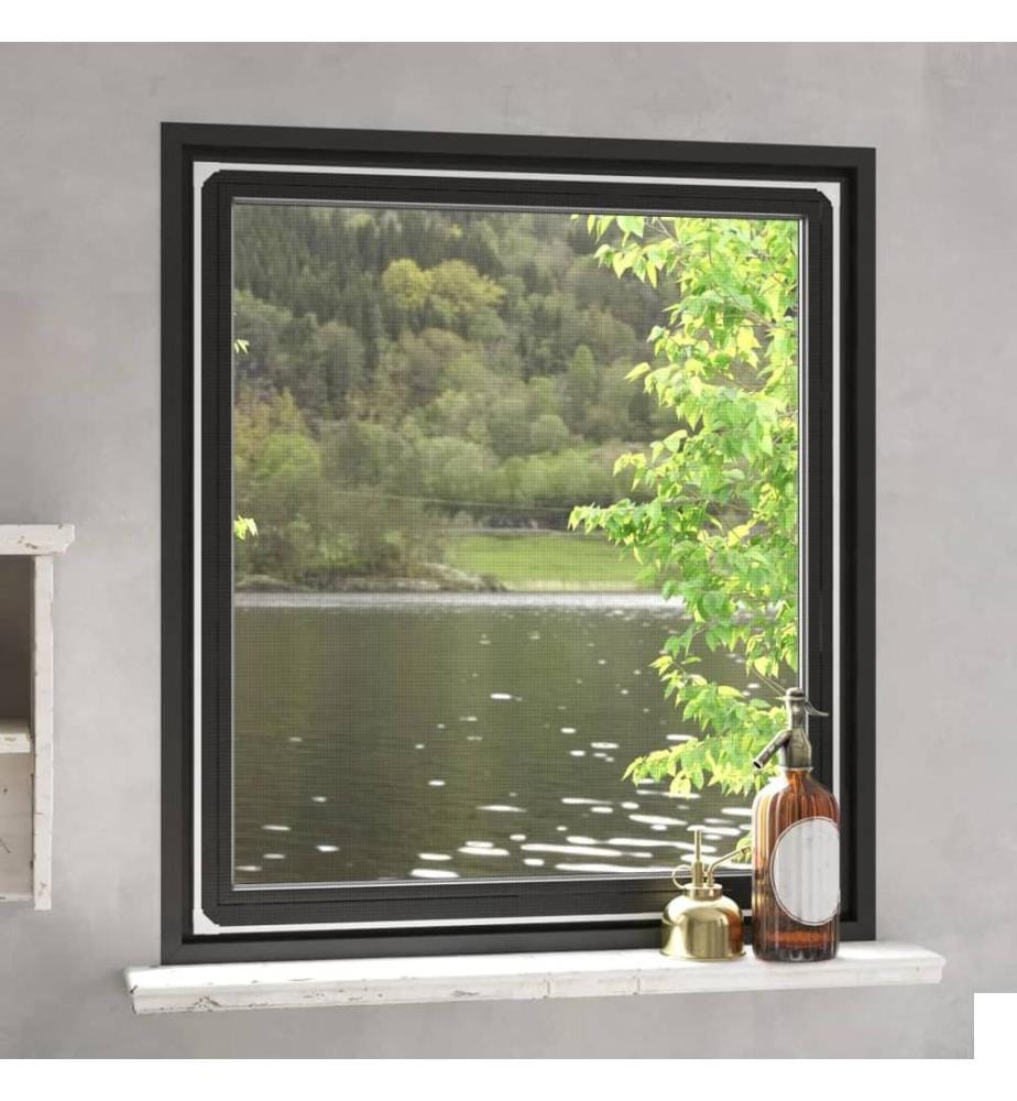 Moustiquaire magnétique pour fenêtres blanc 120x140 cm