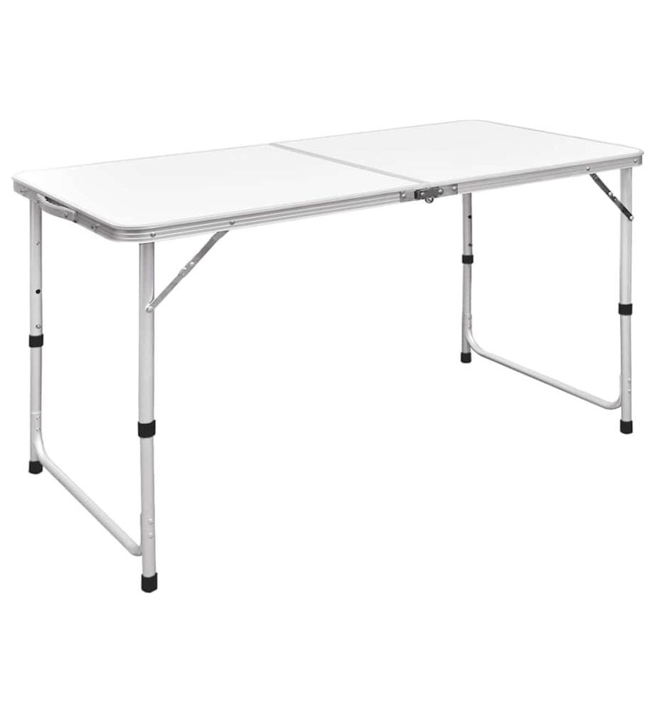 Table pliable de camping Hauteur réglable Aluminium 120x60 cm