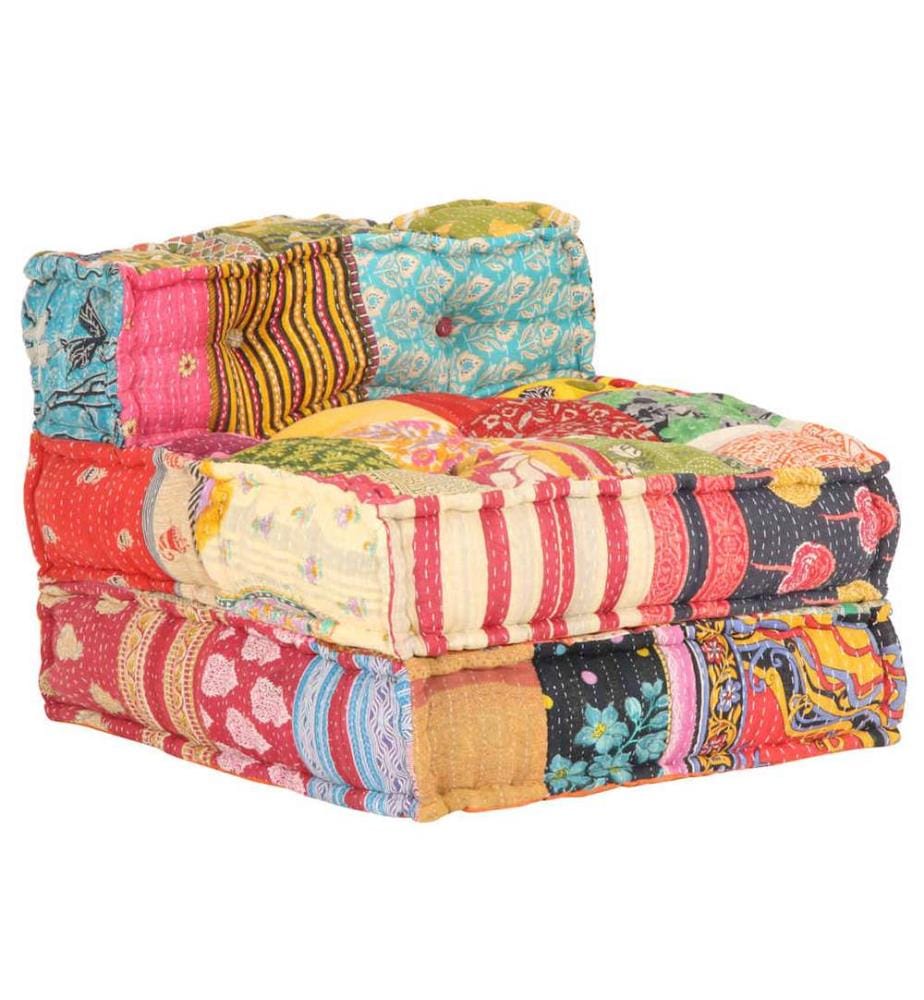 Pouf modulaire Patchwork Tissu