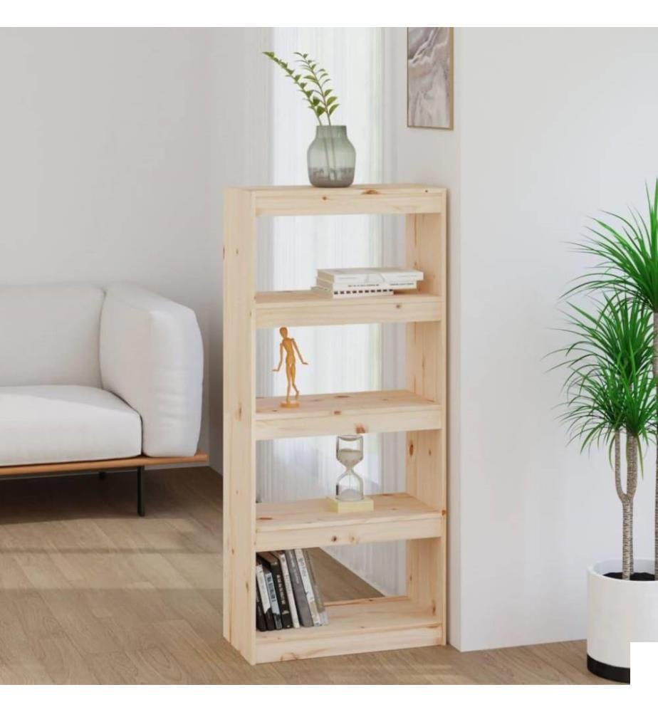 Bibliothèque/Séparateur de pièce 60x30x135,5 cm Bois de pin