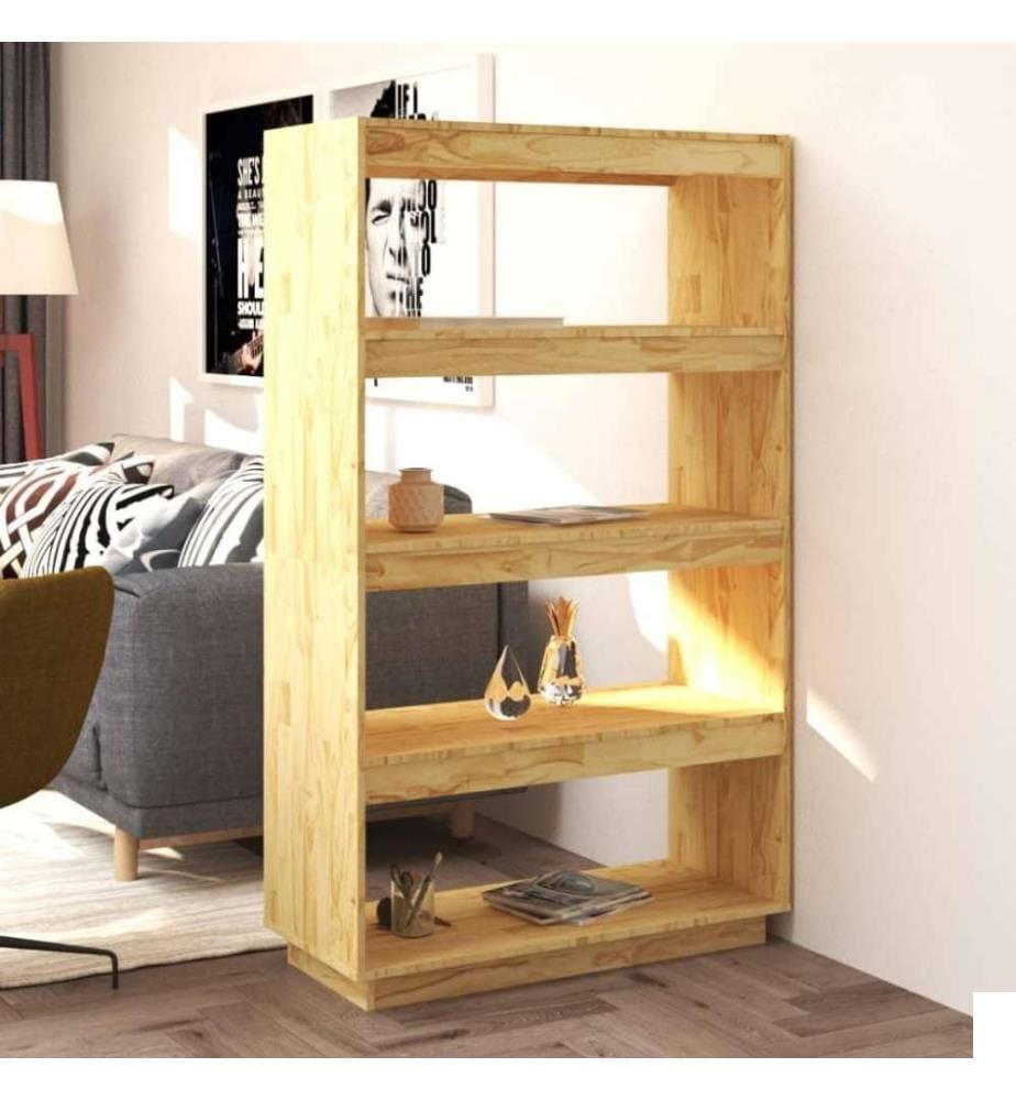 Bibliothèque/Séparateur de pièce 80x35x135cm Bois de pin massif