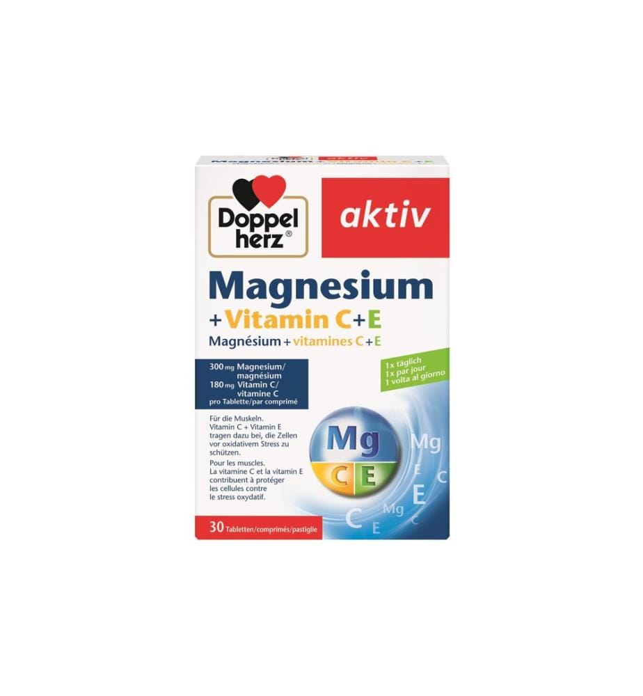 Doppelherz - magnésium + vitamines C + E 30 Pièce/s