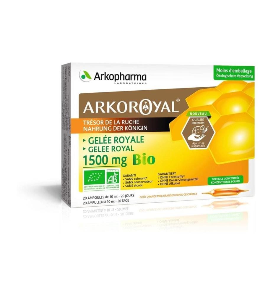 Arkopharma - Gelée royale bio 1500 mg Bio 20 x 10 ml