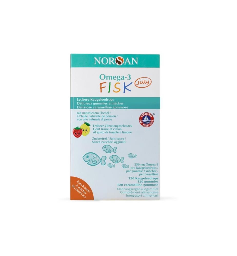 Norsan - Omega-3 Kids FISK Jelly 120 pièces