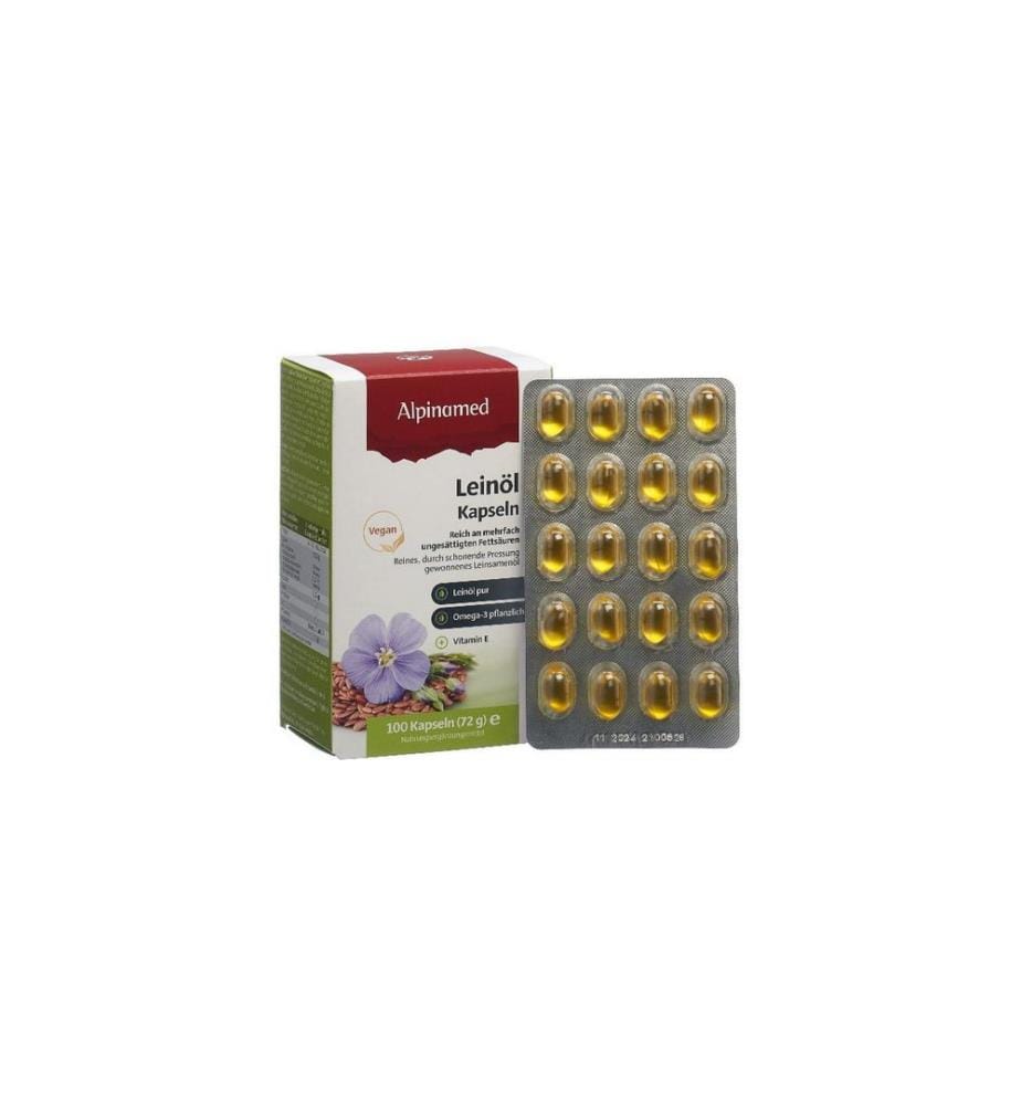 Alpinamed - Huile de lin 100 Capsules