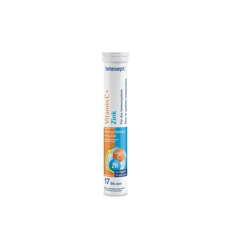 tetesept Vitamine C + Zinc 17 comprimés effervescents