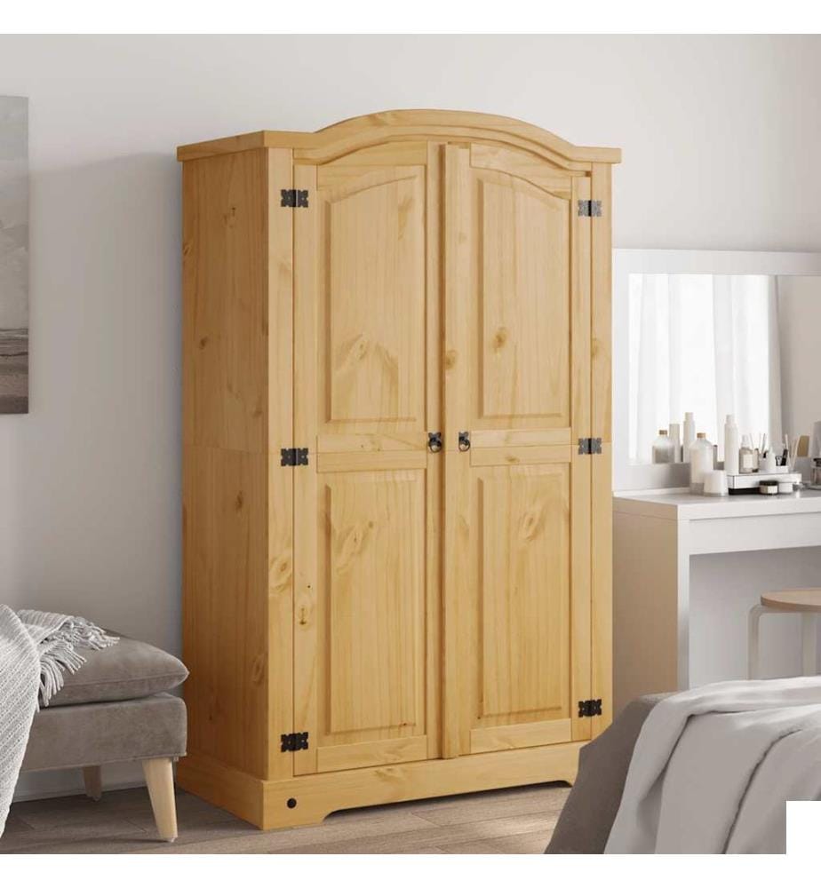 Garde-robe avec 2 portes Gamme Corona pin mexicain