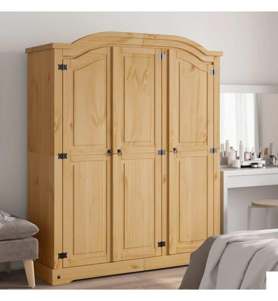 Garde-robe avec 3 portes Gamme Corona pin mexicain
