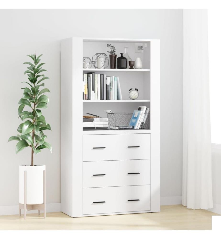 Buffet haut Blanc Bois d'ingénierie