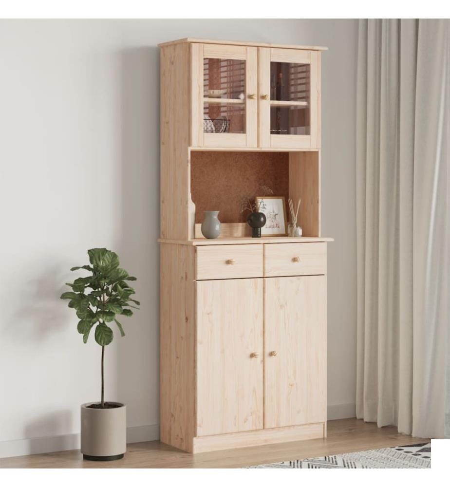 Buffet ALTA 77x35x188 cm bois massif de pin