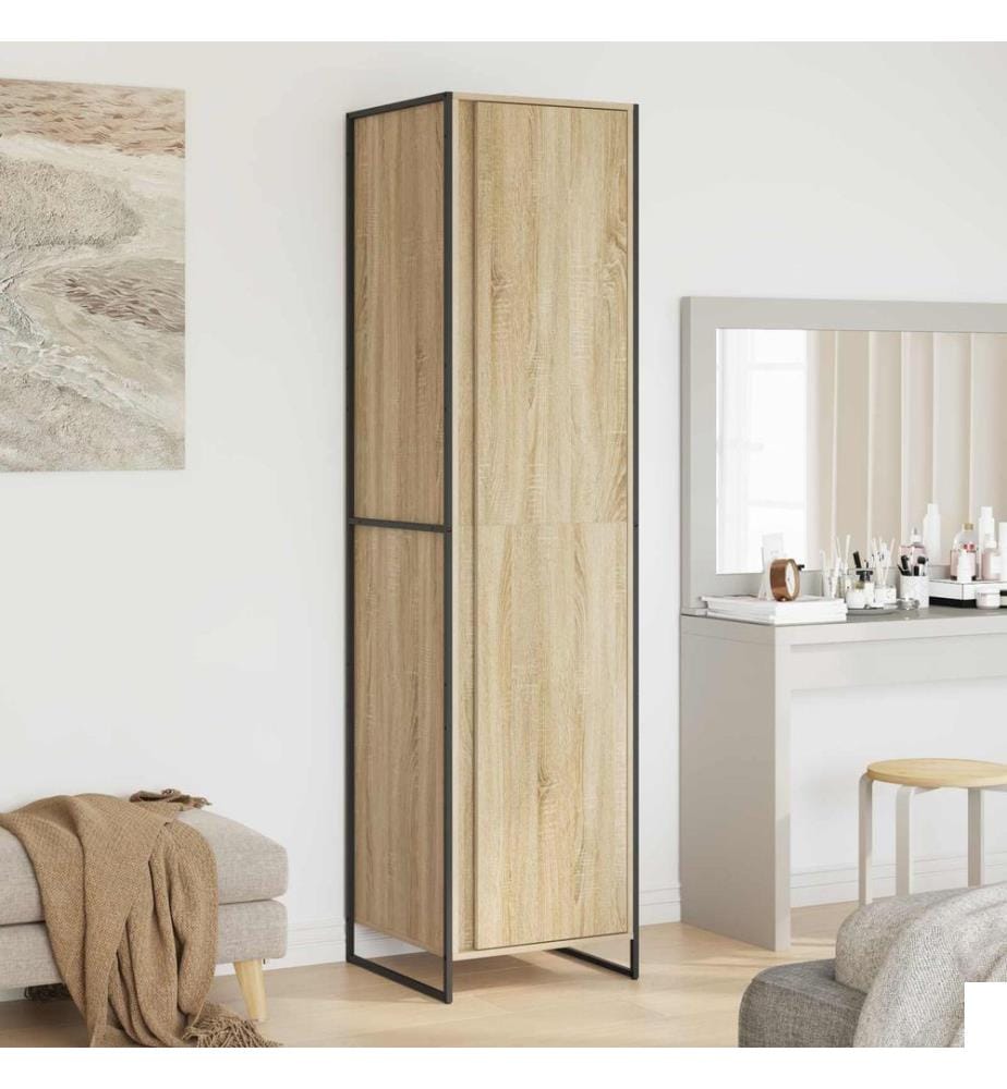 Garde-robe 2 pcs Sonoma 50 x 50 x 200 cm Bois d'ingénierie