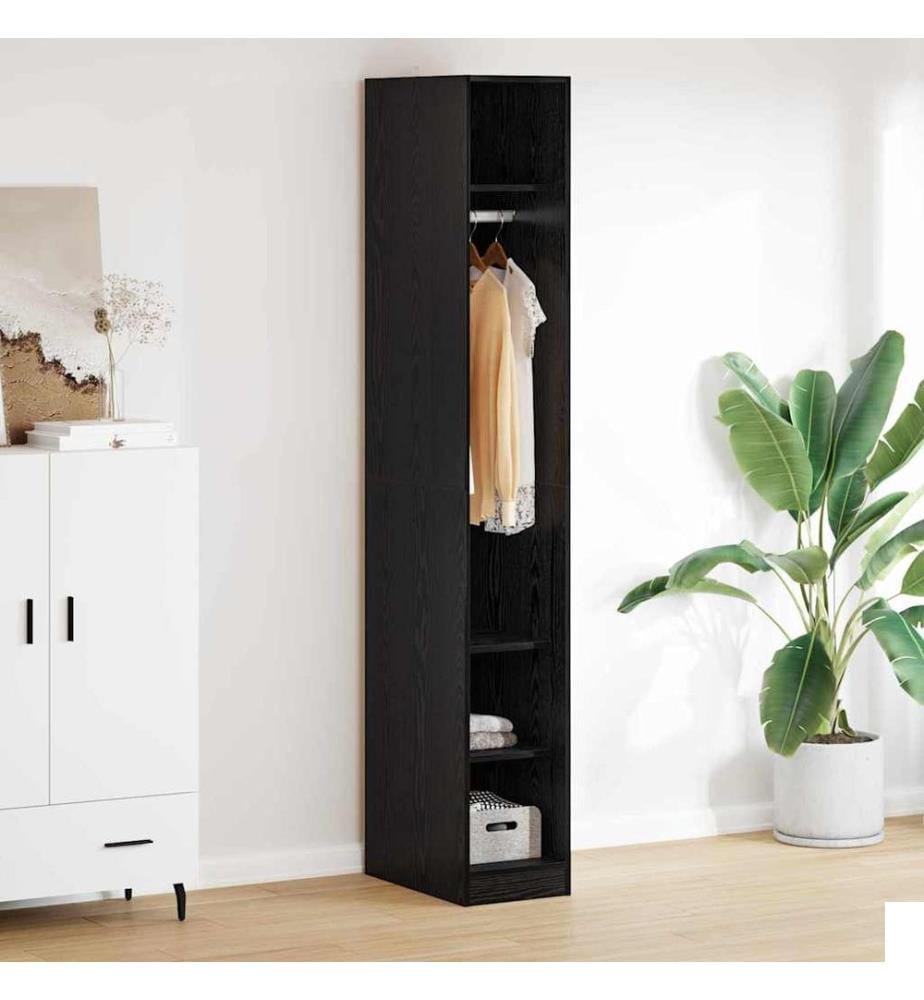Armoire Chêne noir 50 x 30 x 200 cm Bois d'ingénierie