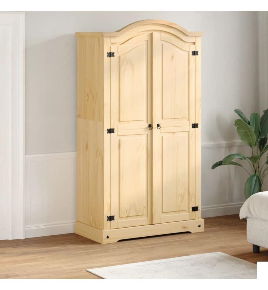 Garde-robe Corona 102x52x186 cm bois de pin massif