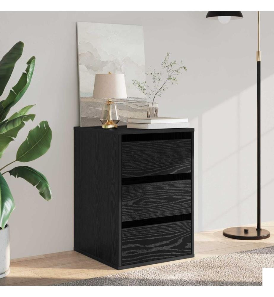Armoire à tiroirs Chêne noir 41 x 40 x 58 cm Bois d'ingénierie