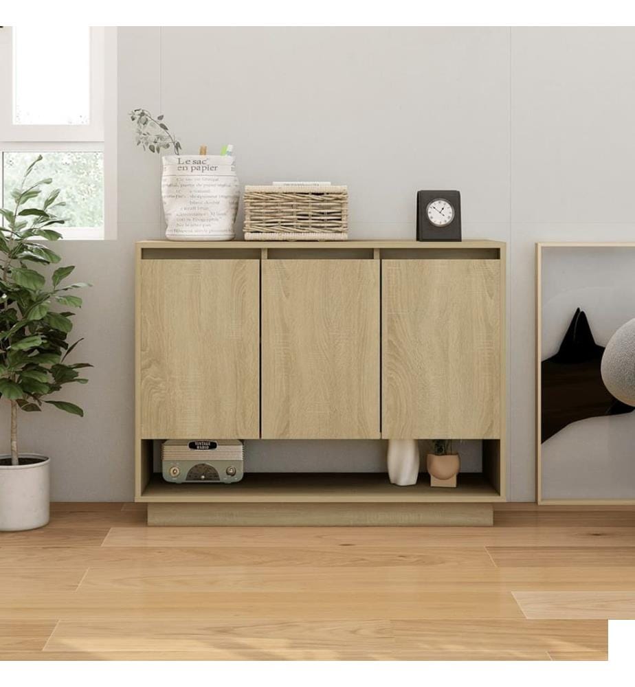 Buffet Chêne sonoma 97x31x75 cm Bois d'ingénierie
