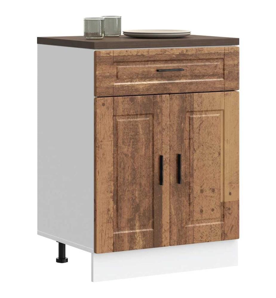 Armoire de cuisine Porto vieux bois bois d'ingénierie