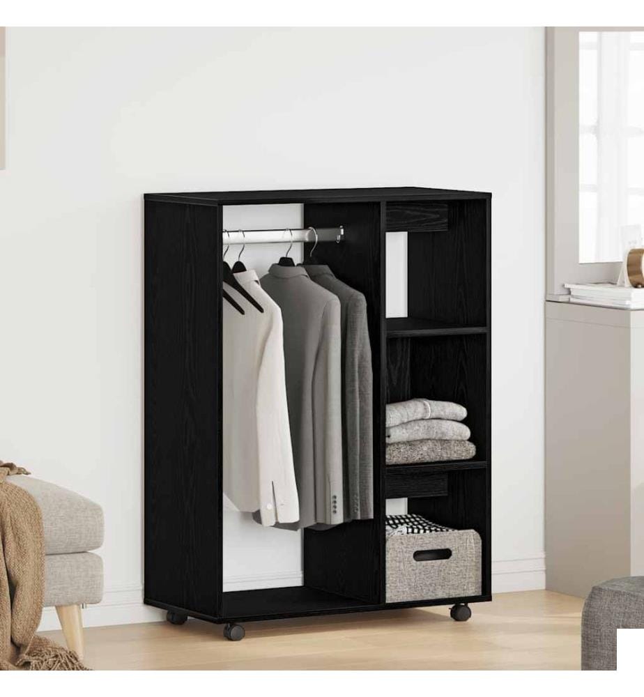 Armoire en chêne noir 80x40x110 cm Bois d'ingénierie