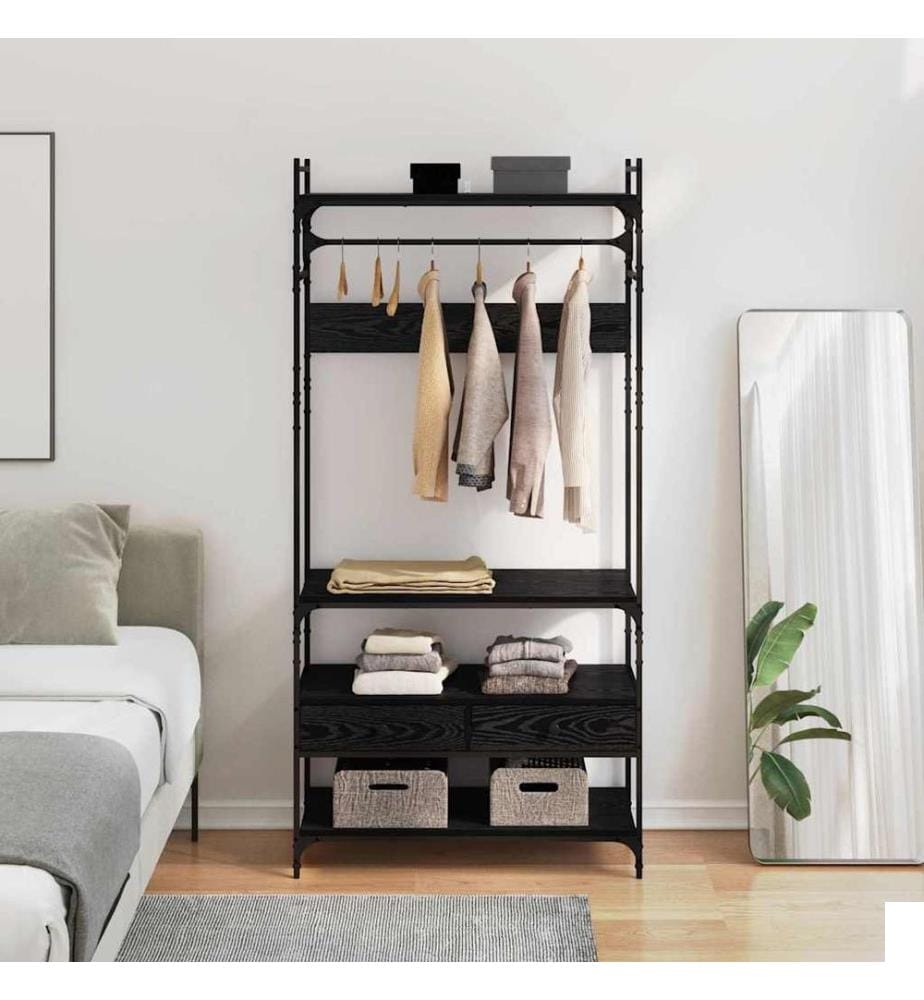Armoire Chêne noir 89 x 39 x 184.5 cm Bois d'ingénierie