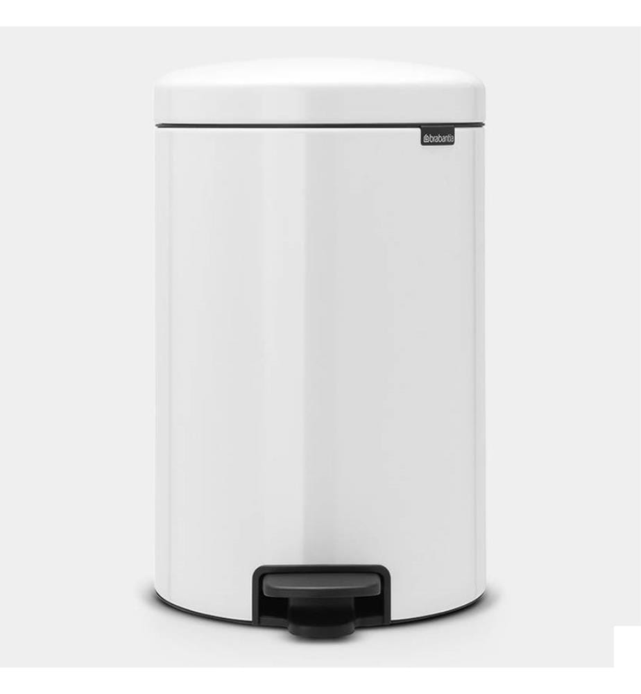 Poubelle à Pédale 20 L - Blanc