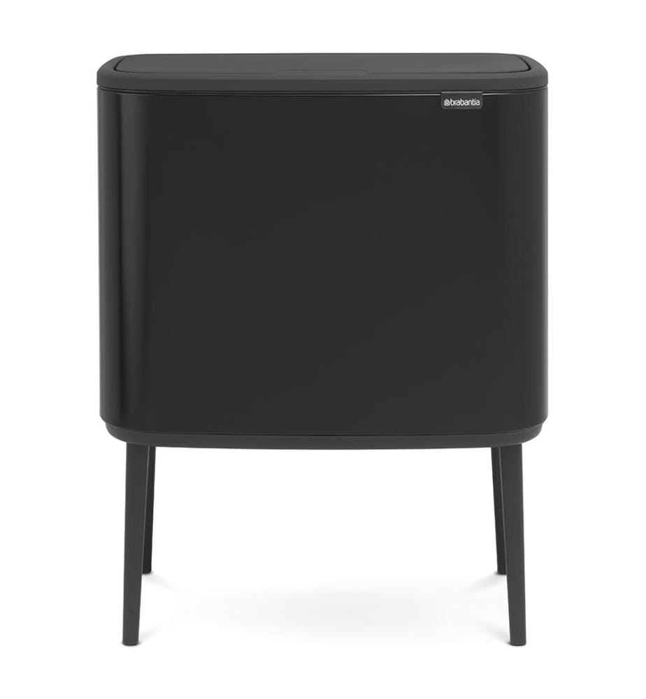 Poubelle Triple Compartiment 33 L - Noir