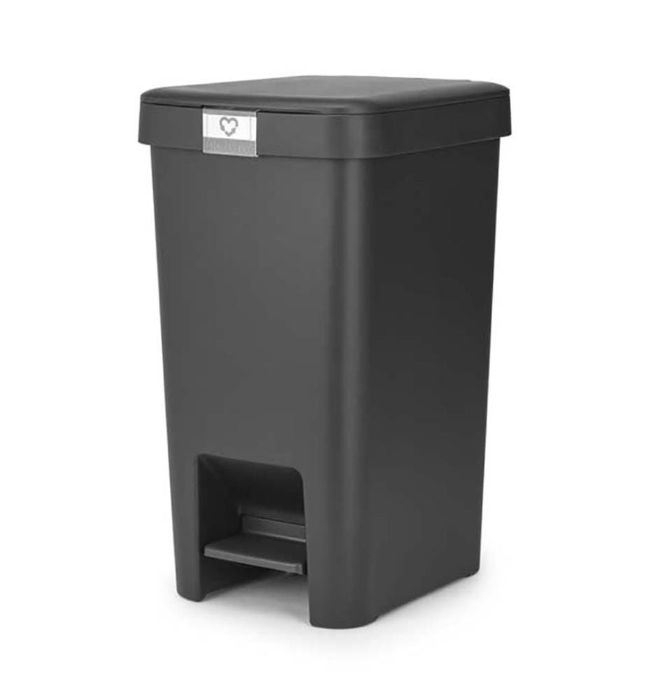 Poubelle à Pédale 16 L - Gris Foncé