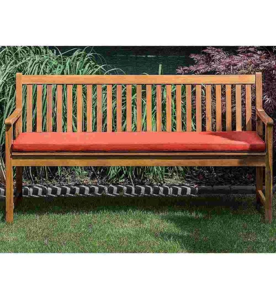 Coussin de Banc de Jardin 160 cm - Rouge Foncé
