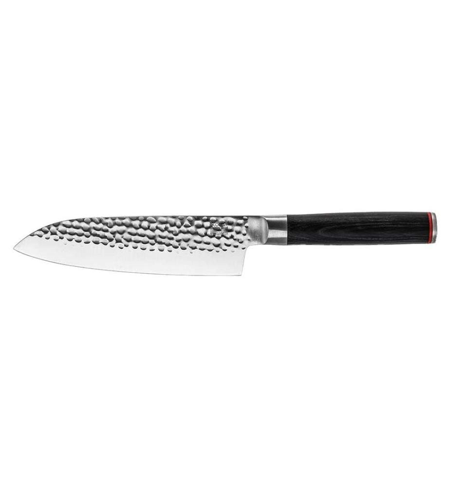 Couteau Santoku 18 cm avec Étui en Bois