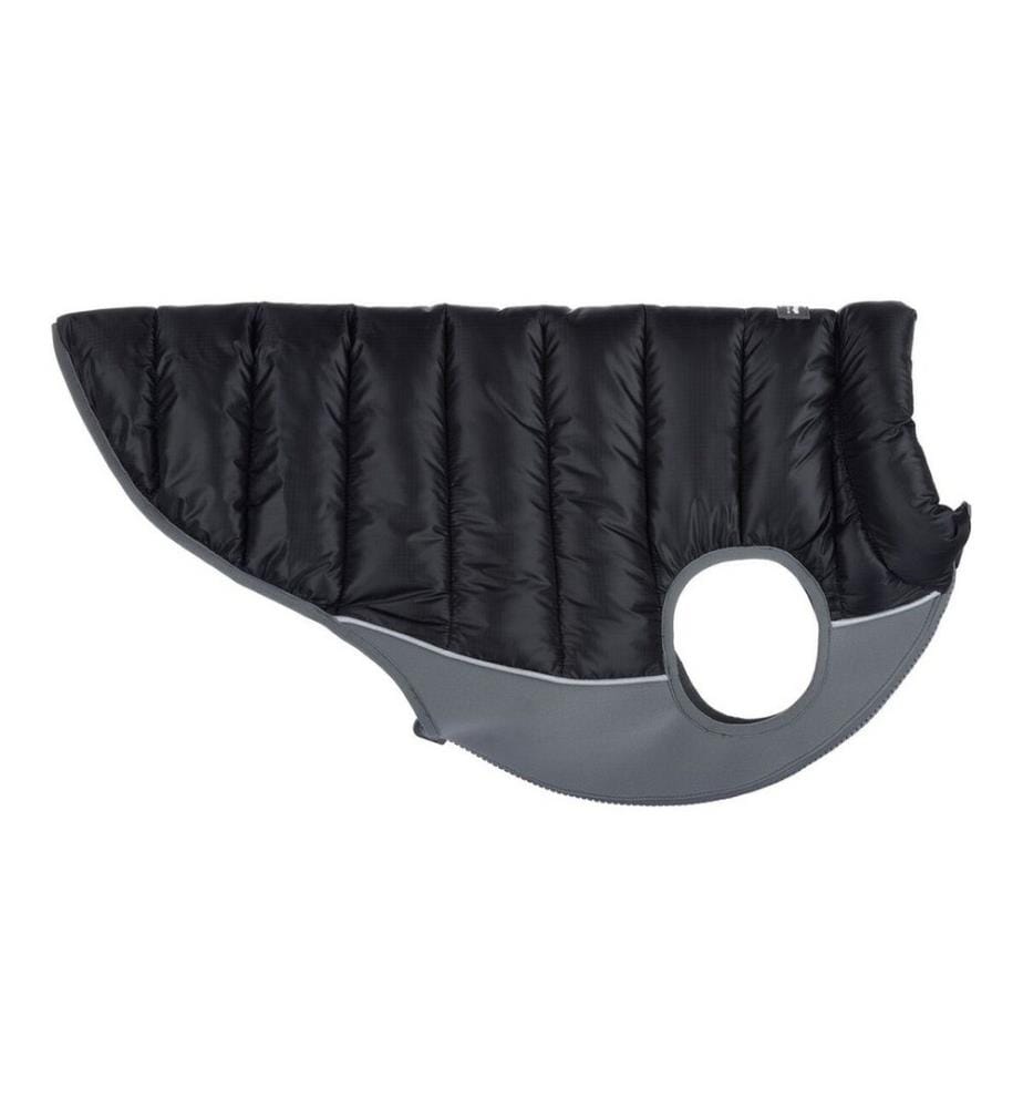 Manteau pour Chien Matelassé 45 cm - Noir/Gris