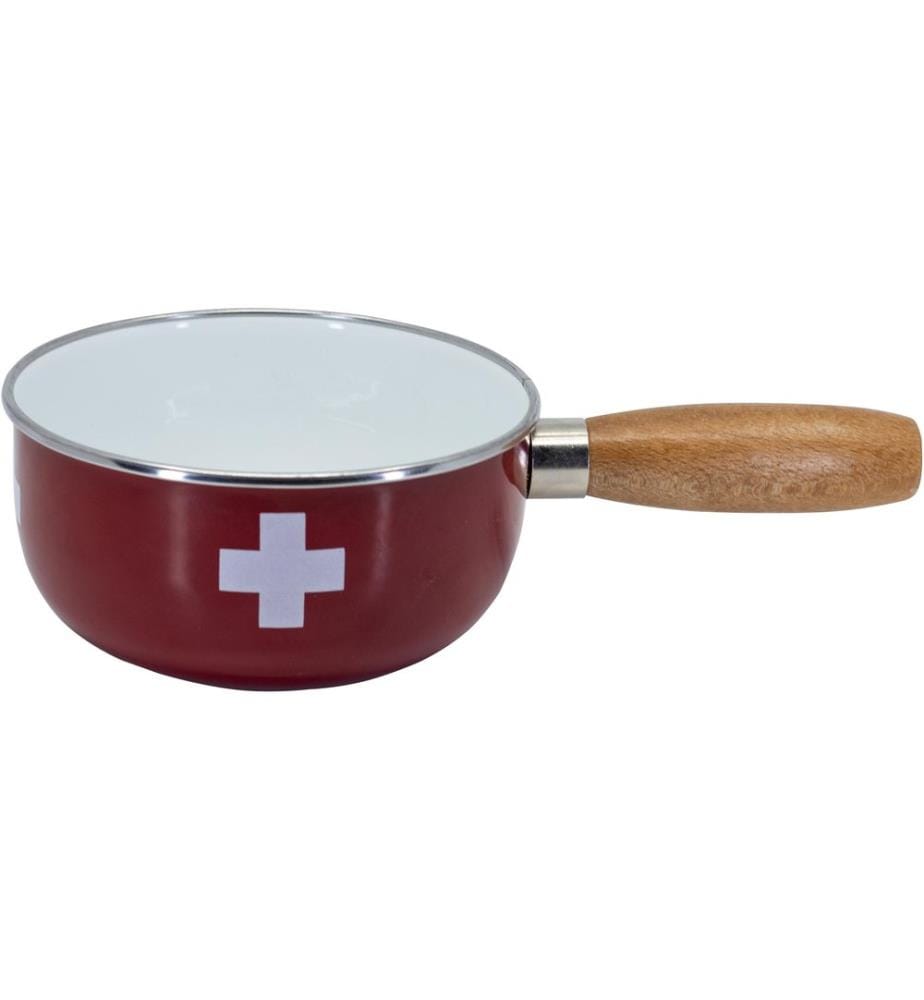 NOUVEL - Caquelon à fondue Swiss Cross Ø 16 cm, Rouge