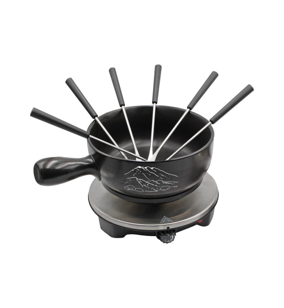 OHMEX - Set à fondue OHM-FND-1507 8 Pièce/s, Noir