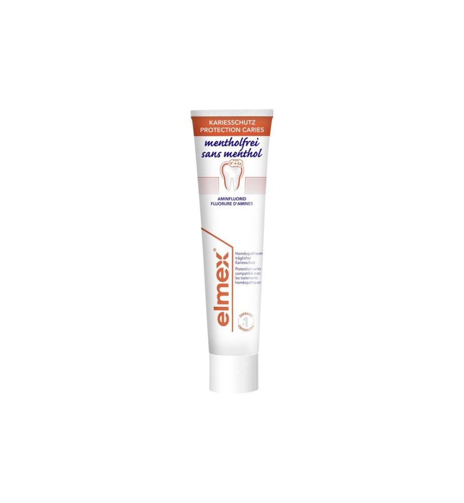 elmex - Dentifrice Protection anti-carie sans menthol 75 ml