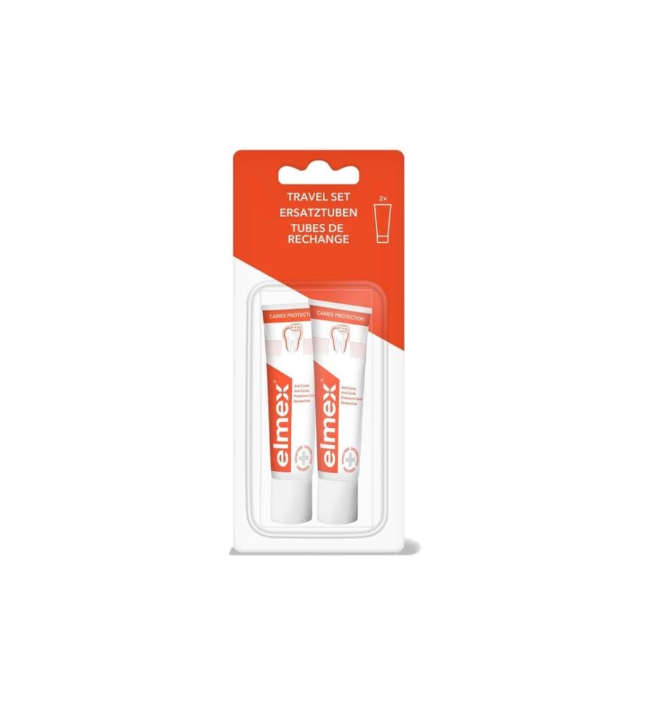 elmex - Dentifrice Protection Caries 2 x 12 ml format voyage