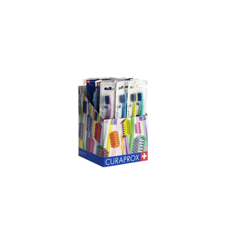 CURAPROX - Brosse à dents manuelle CS 1560 boîte souple 36 pièces, assorties