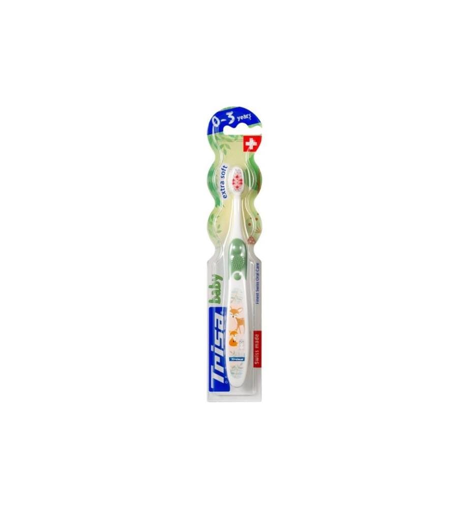 TRISA - Brosse à dents manuelle Bébé 0-3 ans assortis