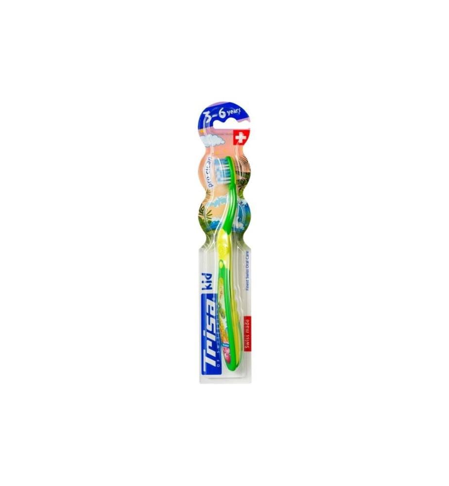 TRISA - Brosse à dents manuelle Kid 3-6 ans assorti