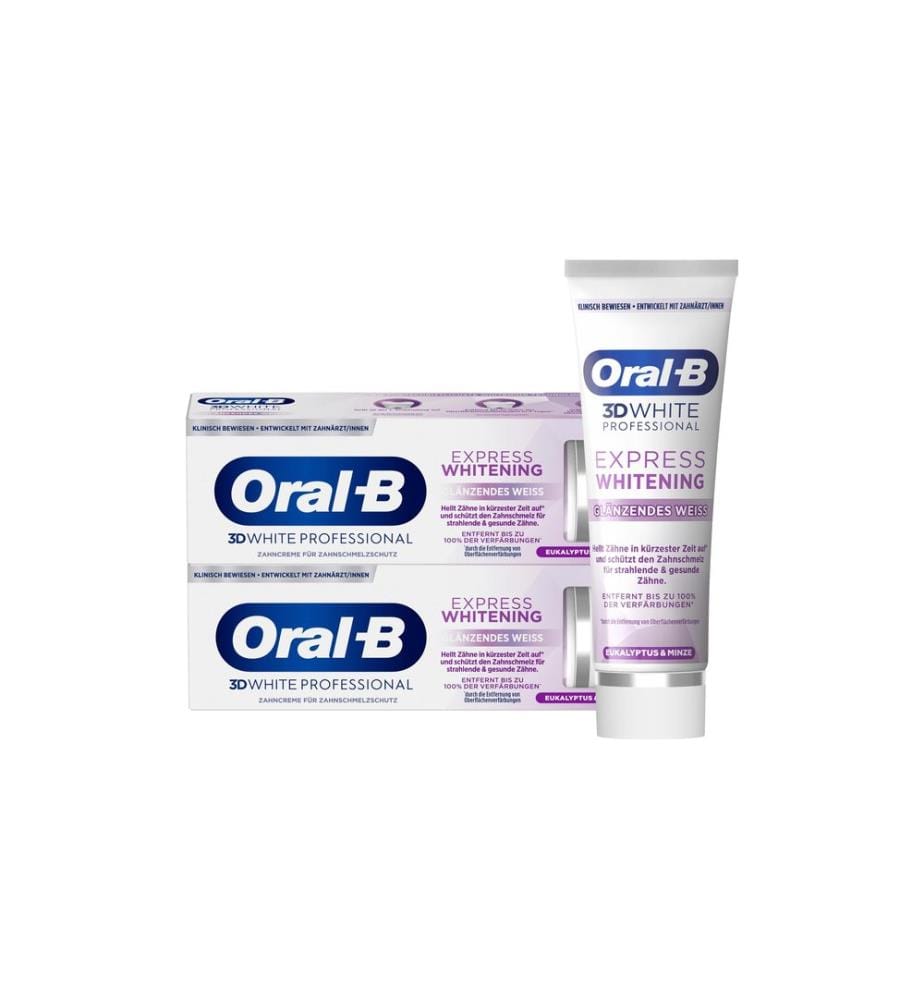 Oral-B Dentifrice 3D White Professional Express 2 x 75 ml