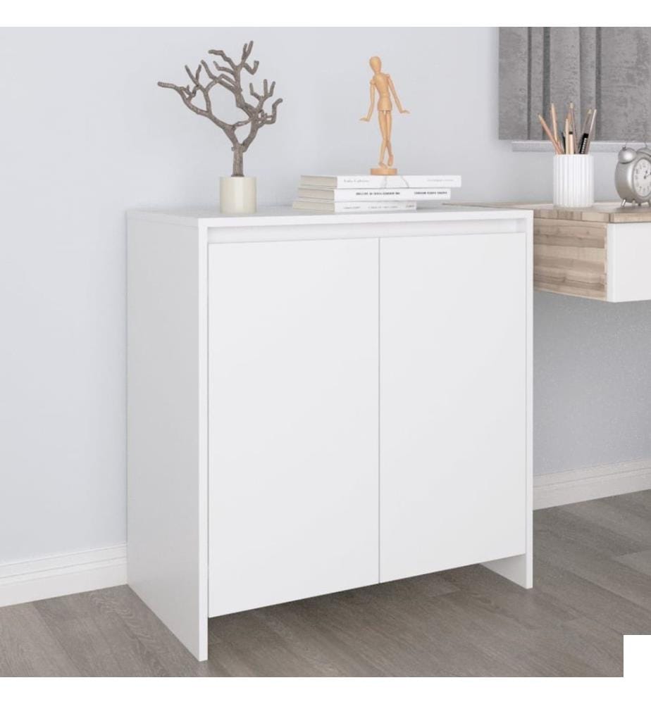 Buffet Blanc 70x41x75 cm Bois d'ingénierie