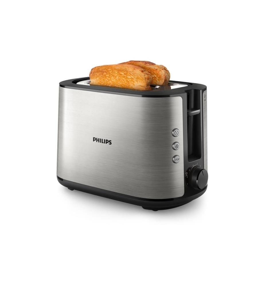 PHILIPS - Grille-pain Viva Collection Acier inoxydable/Noir