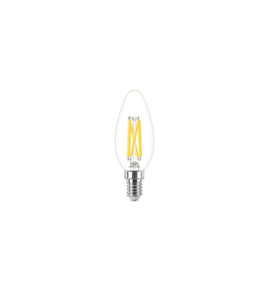 PHILIPS - Lampe LEDcla 40W E14 B35 CL WGD90 Blanc chaud (WW)